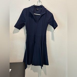 Ted baker skater dress navy blue size 2 (Ted baker sizing US a medium)